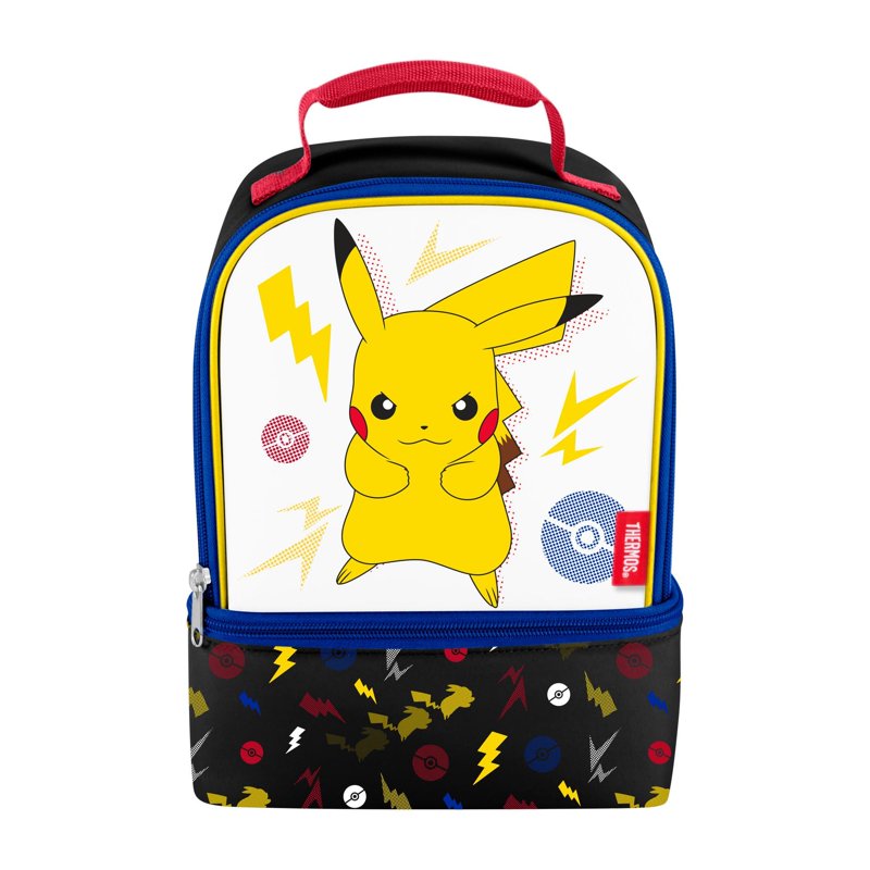 Dual Compartment Lunch Bag with Foam Insulation - Pokemon