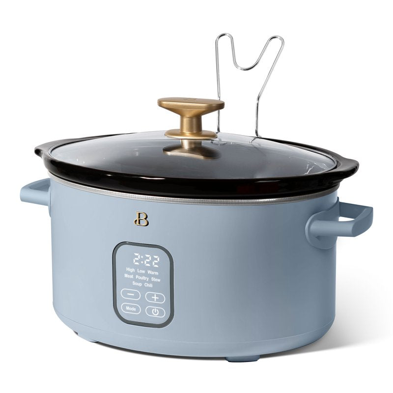 6 Qt Programmable Slow Cooker - Cornflower Blue