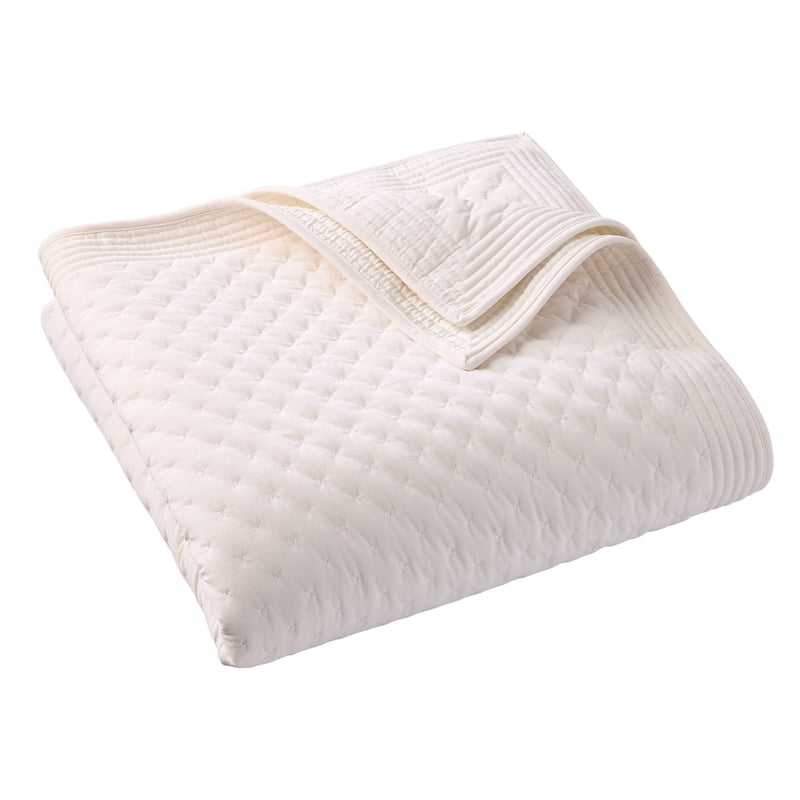 Better Homes & Gardens Vanilla Dream Tufted Velvet Quilt King Ivory