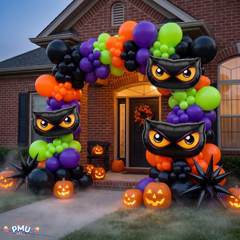 Halloween Spooky Eyes Mylar Balloon - 40 Inch Party Decoration, Package of 1