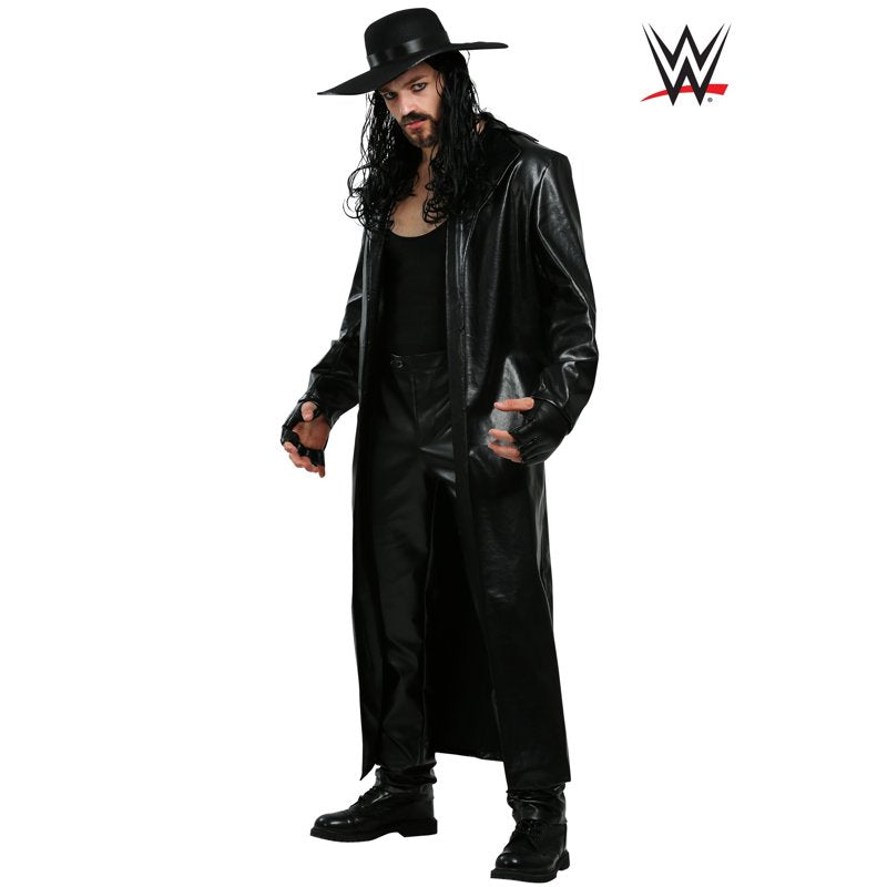 Men's WWE Undertaker Costume - Size L, Includes Top Pants & Hat