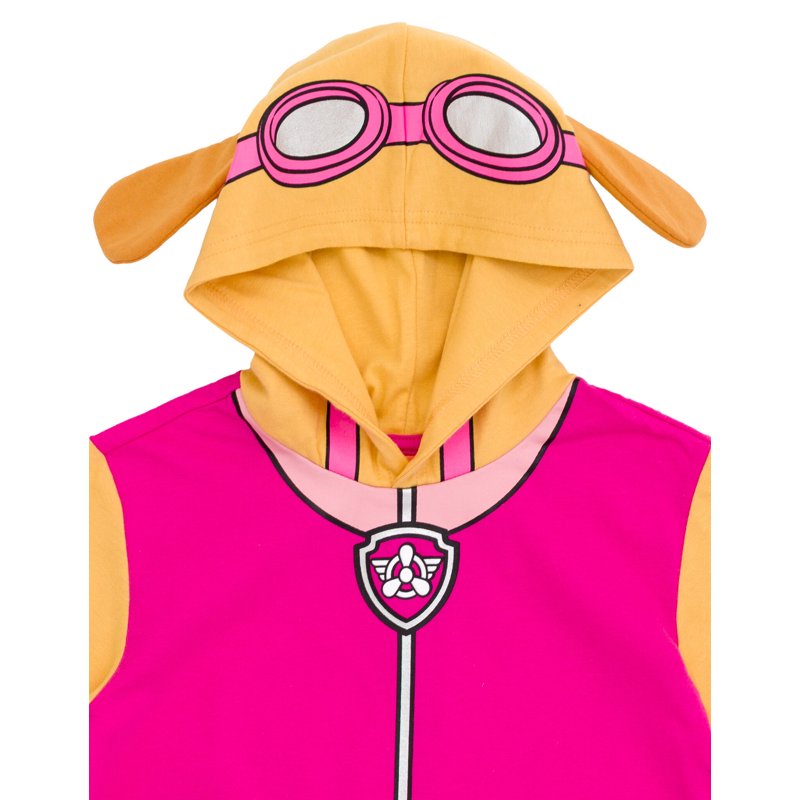Paw Patrol Women's Skye Rose Pink Cosplay Hooded T-Shirt 2XL
