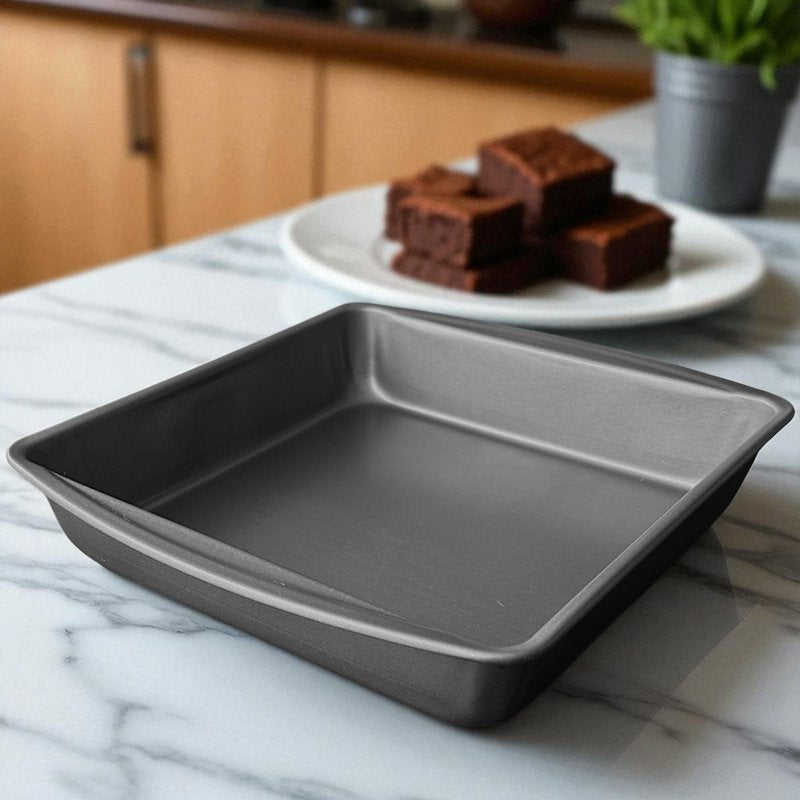 Nonstick Square Cake Pan - 9 Inch, Durable Steel Construction