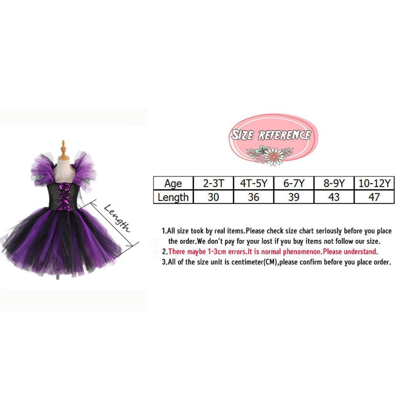 Orange Girls Halloween Witch Costume with Hat and Broom - 2-3T Variation