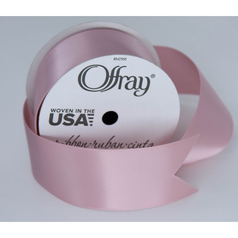 (3 Pack) Offray Satin Ribbon - Chateau Rose Pink 1.5 Inch Double Face, 12 Feet - Ideal for Crafts & Wedding Decor
