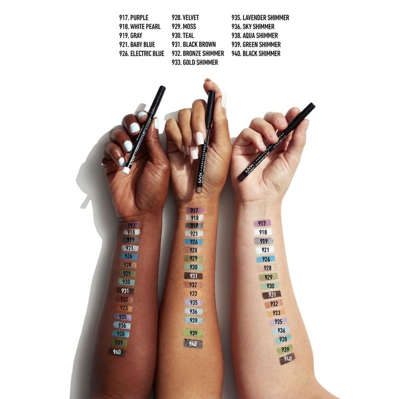 Slim Creamy Longwear Eyeliner Pencil - Smudge-Resistant Eye Makeup