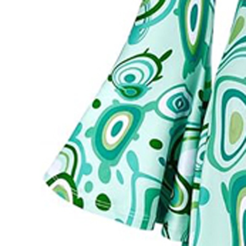 Women’s 70s Disco Costume Dress - Mint Green, XXL Hippie Halloween Outfit