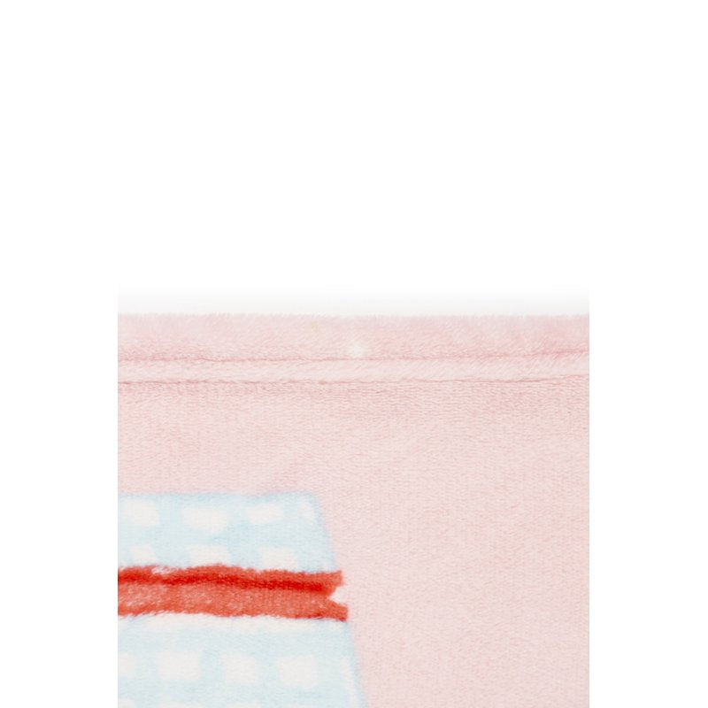 Wildbrain Strawberry Shortcake Shaped Box Throw Set - Kids Bedroom Decor