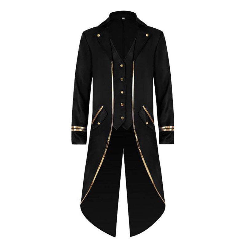 Men's Retro Tuxedo Jacket - Fall Halloween Costume, Black, M