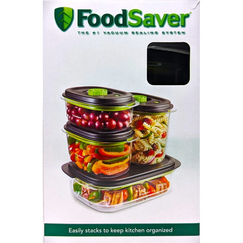 5-Cup Vacuum Seal Containers Set - BPA-Free Food Storage & Marinating