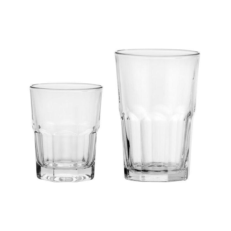 12-Piece Clear Crossplains Drinkware Set - 4 Pack