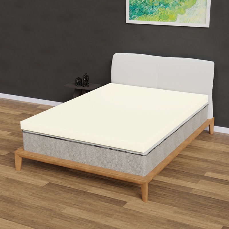 Queen 3-Inch High-Density Foam Mattress Topper - Regular Fit