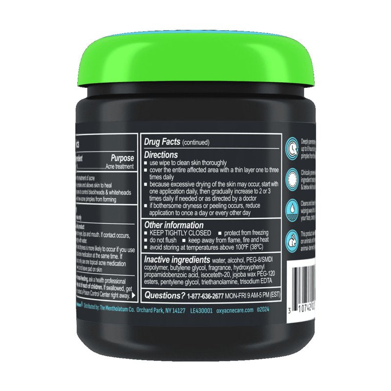 2% Salicylic Acid Acne Treatment Pads - Deep Pore Cleansing Facial Wipes