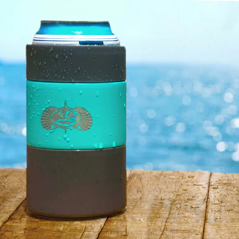 Non-Tipping Can Cooler Sleeve 2 Pack - 12 oz Insulated, Teal