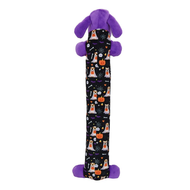 Halloween Dog Toys 12-Inch Smiling Dog 2-Pack - Plush Squeaky Dog Toys for Seasonal Fun - Variation 2