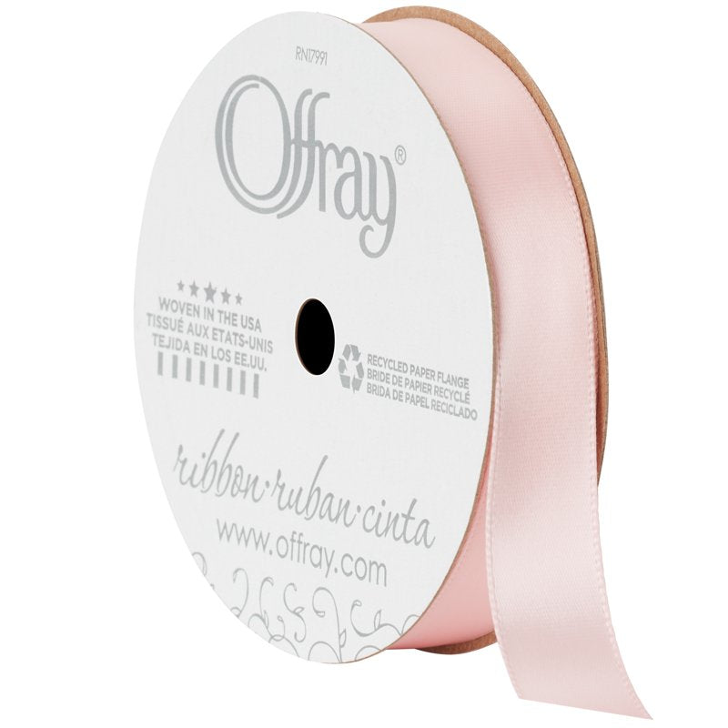 (4 Pack) Offray Satin Ribbon - Carnation Pink 5/8 inch, 18 Feet Each - Craft & Gift Wrap