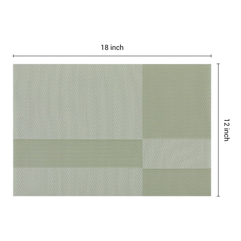 Set of 8 Green Placemats - Kitchen Table Decor