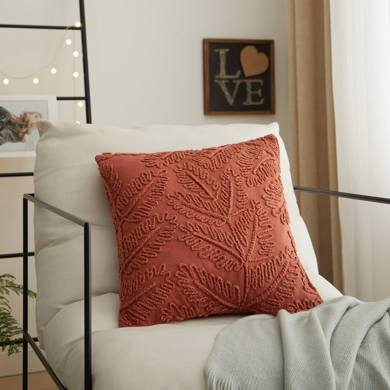 2 Pack Decorative Throw Pillows - Red Canyon Fern 18x18 Inches