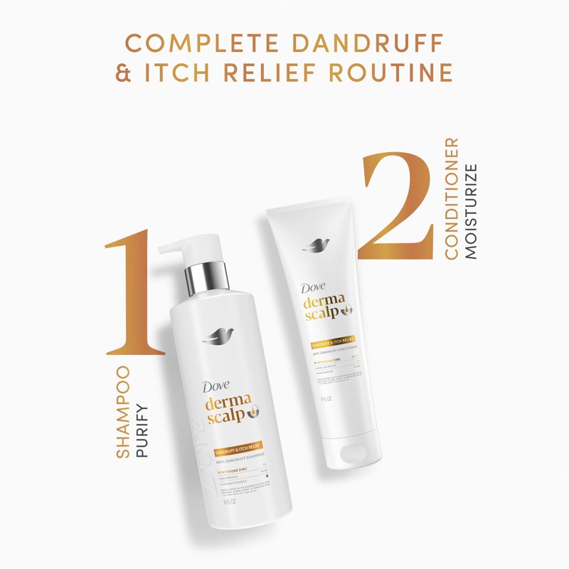 Anti-Dandruff Scalp Relief Shampoo with Pyrithione Zinc & Niacinamide 16oz