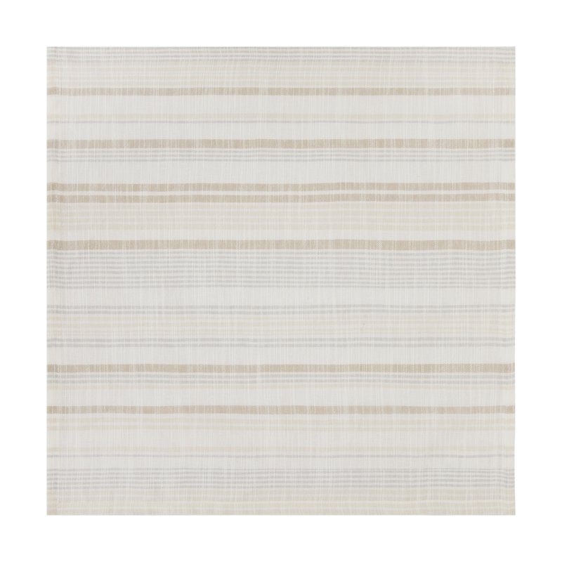 Natural Stripe Cotton Napkin Set - 20" x 20" - Pack of 4 - Neutral