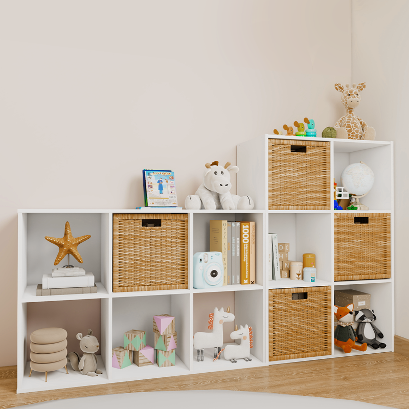 6-Cube Storage Organizer - Multi-Purpose Bookshelf for Home & Office