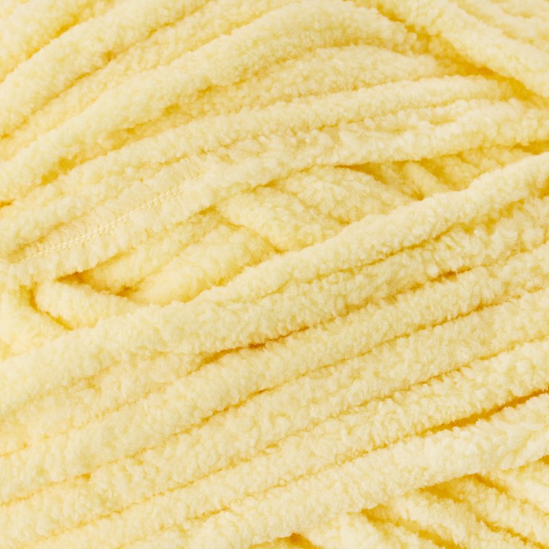 Bulky Chenille Yarn Lemonade 220 yd - Soft Knitting & Crochet Fiber