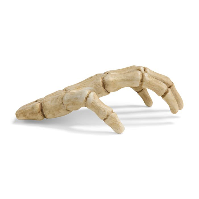 Large Halloween Skeleton Claw Reptile Habitat Hideaway - White