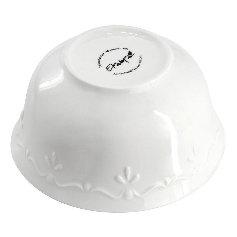 16-Piece Porcelain Dinnerware Set - White