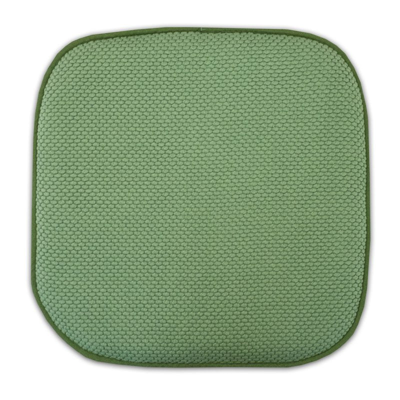 Memory Foam Chair Pads 16" x 16" - Non-Slip Back, 12-Pack Green