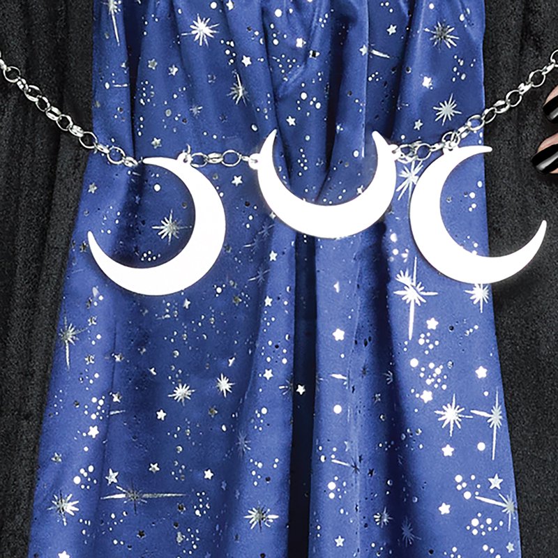 Adult Midnight Sorceress Halloween Costume - Women's Size L - Celestial Style