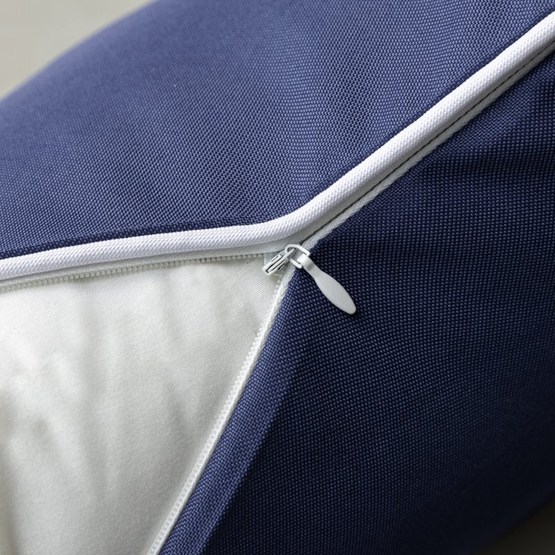 Outdoor Waterproof Square Throw Pillow 18x18 Navy Blue 2 Pack - Patio Decor