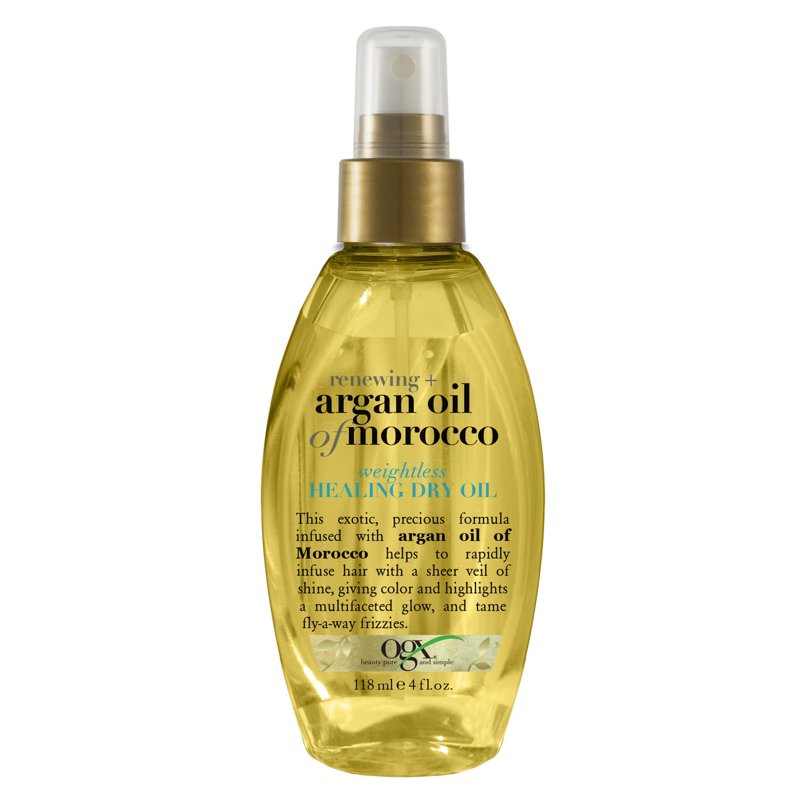 Argan Oil Hair Treatment Mist, Weightless Anti-Frizz Dry Oil Spray, 4 fl oz