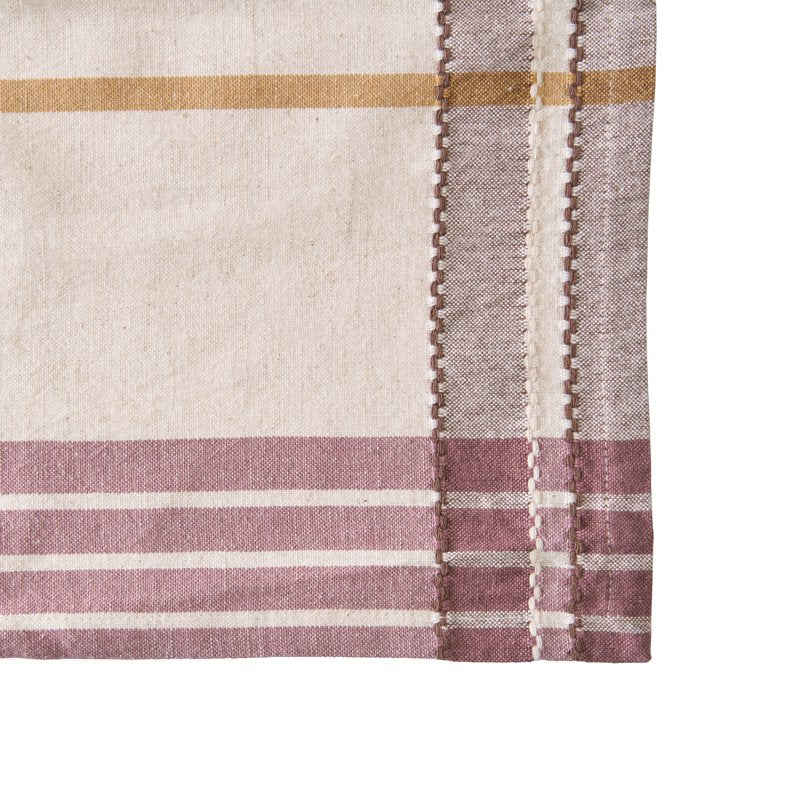 Plaid Cotton Linen Tablecloth - 60" x 102"