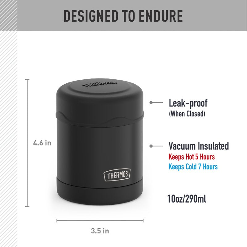 10 oz Vacuum Insulated Food Jar - Matte Black