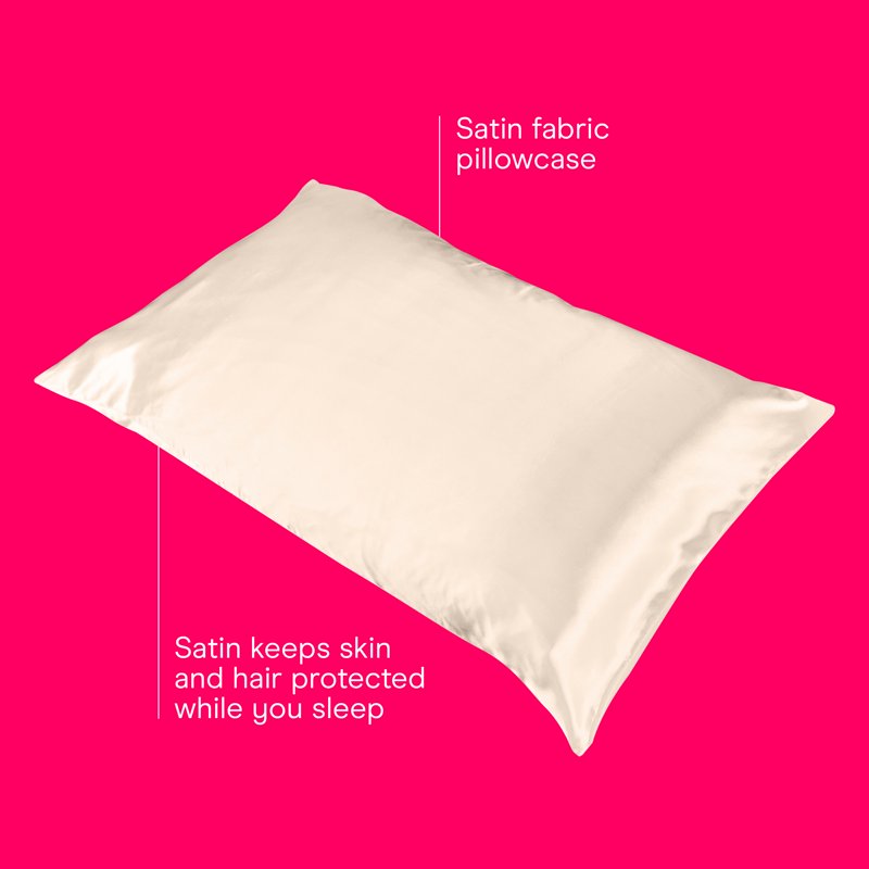 (2 Pack) Satin Pillowcase for Hair & Skin - Frizz-Free, Standard Size