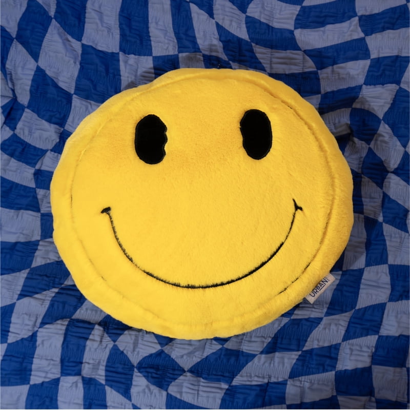 Smiley Decorative Pillow - 18 Inch Bright Cheerful Cushion, Kids & Adults Variation 1