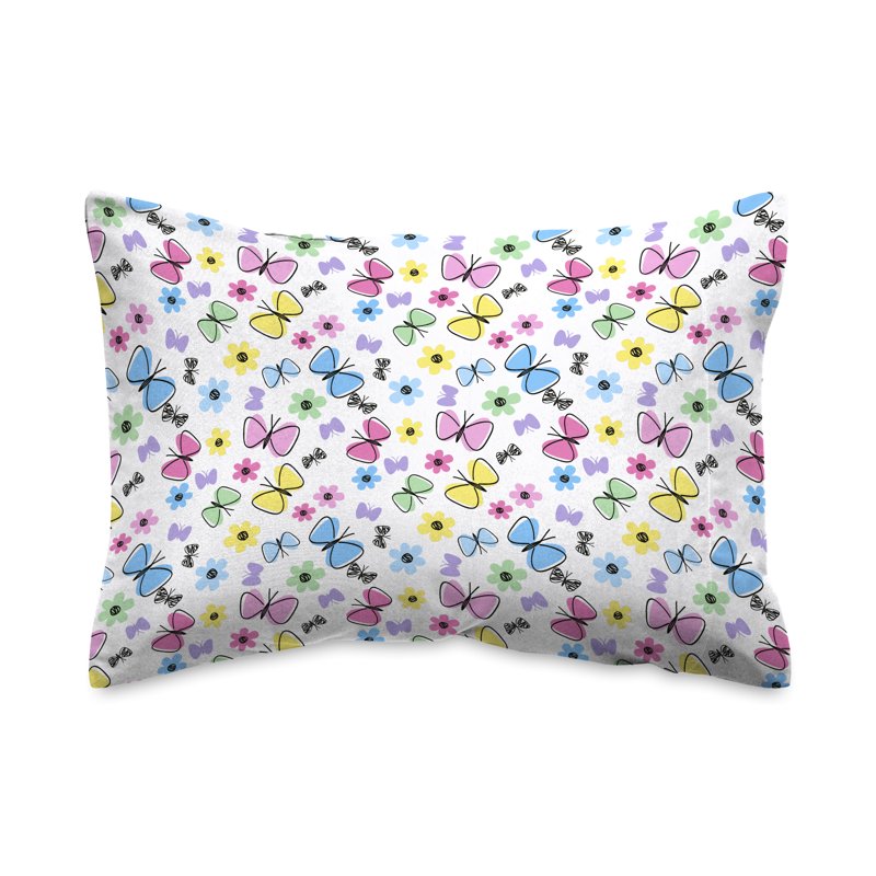 Kids Butterfly Bedding Set Twin 3 Piece Microfiber Sheets Purple