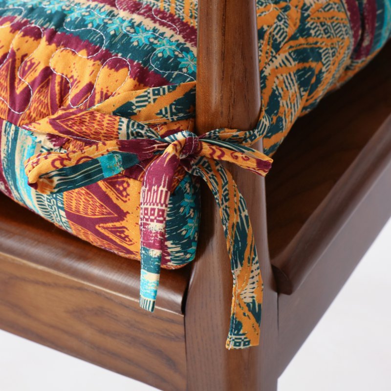 Southwest Triple-Layered Chair Pad - 18x18 Seat Cushion