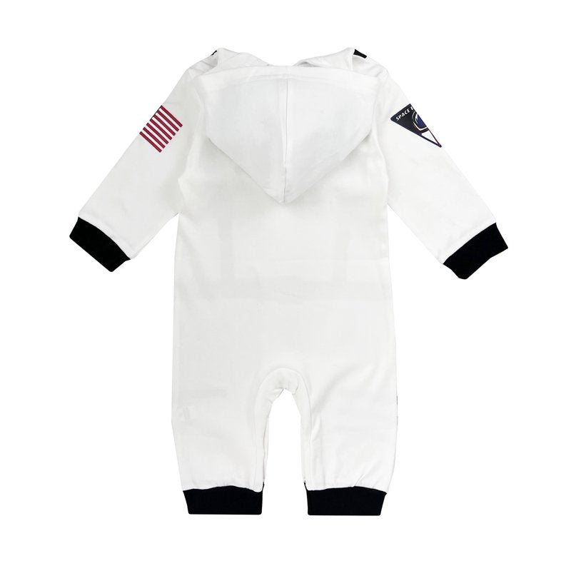 Baby Toddler Astronaut Cotton Romper - White Long Sleeve 36 Months Halloween Costume