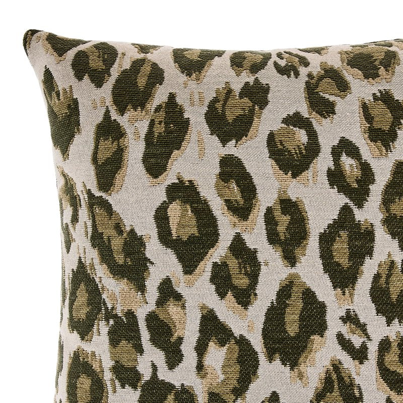 Grey Leopard Print Decorative Pillow - 18x18 Inch Square Throw Pillow - Mainstays