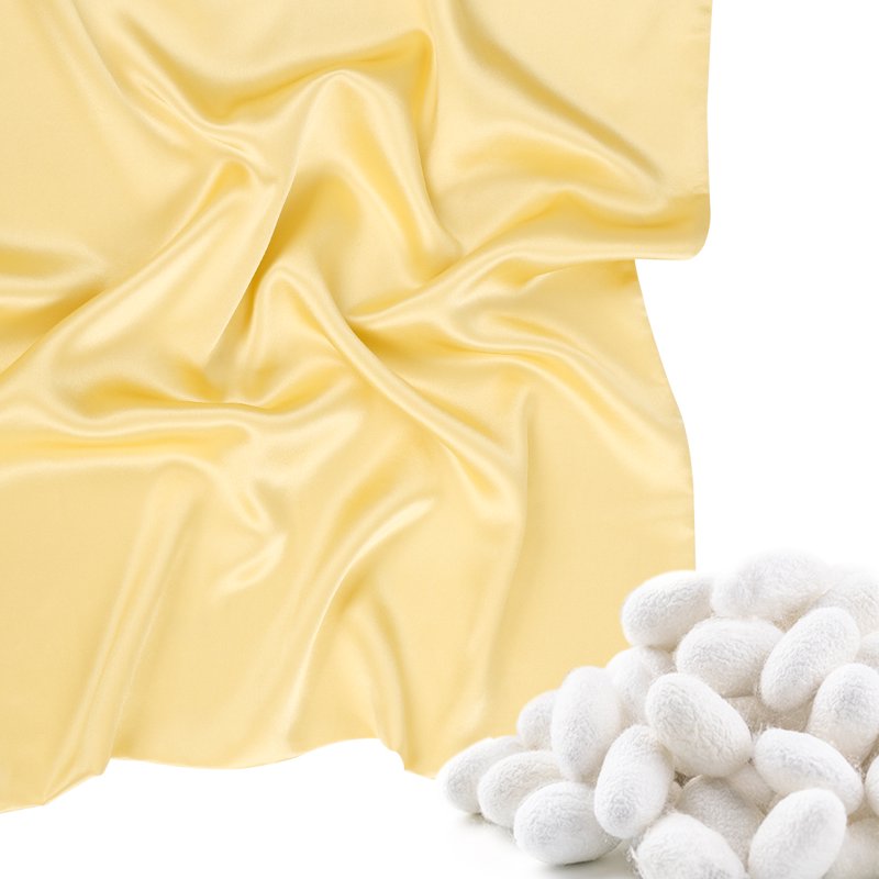 Silk Pillowcase for Hair and Skin - Queen Champagne Color - 100% Mulberry Silk