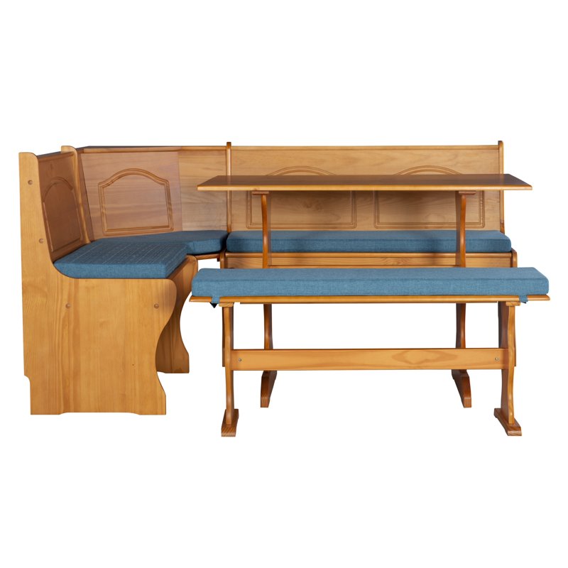 5-Piece Blue Nook Cushion Set for Breakfast Benches