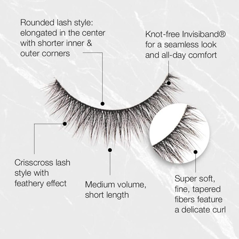 Faux Mink False Eyelashes - 4 Pairs Medium Volume Rounded Lash Set