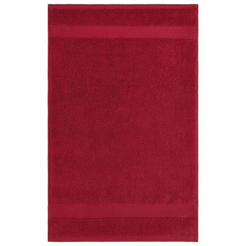 Dark Red Splash Collection Hand Towels Set 4 Pack 16x26 Ultra Soft Cotton