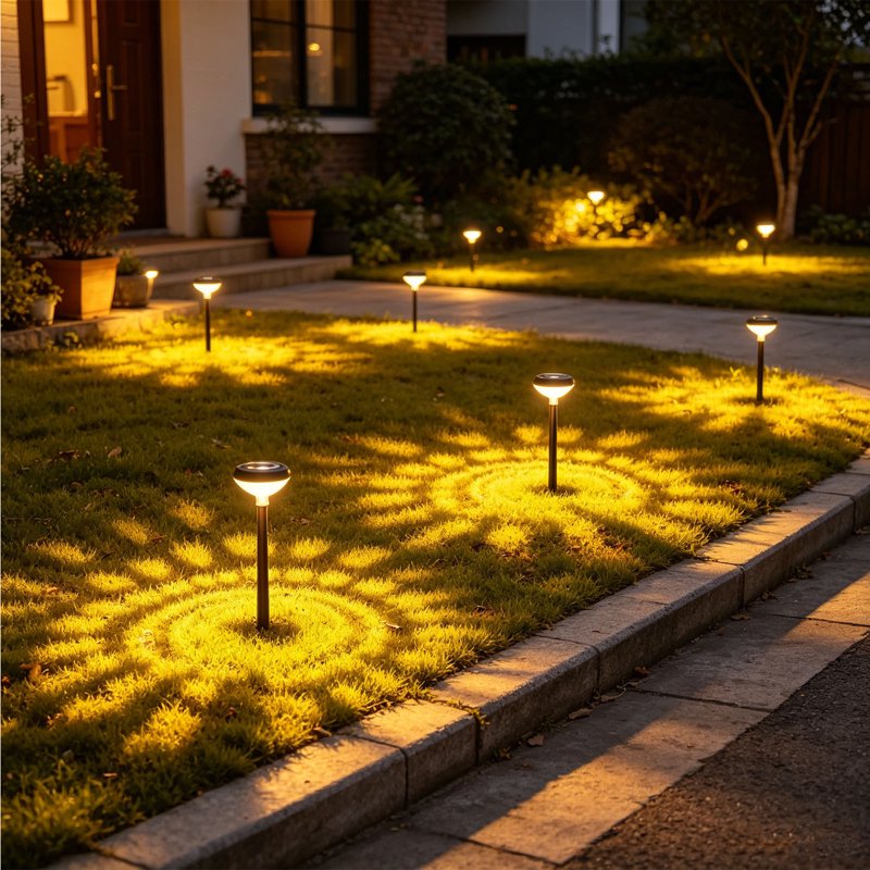 Solar Water Droplet Projection Garden Stake Light - Colorful Ambient Lighting - M Variation