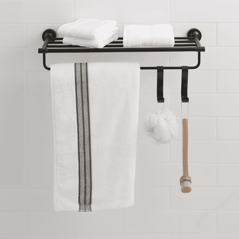 (2 Pack) Bathroom Towel Rack - 24 Inch Wall Mount Towel Bar in Oil Rubbed Bronze