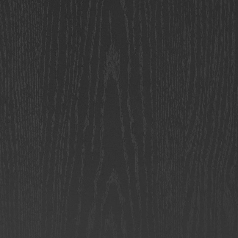 Lillian Fluted Bar Cabinet - Rich Black Finish with Storage