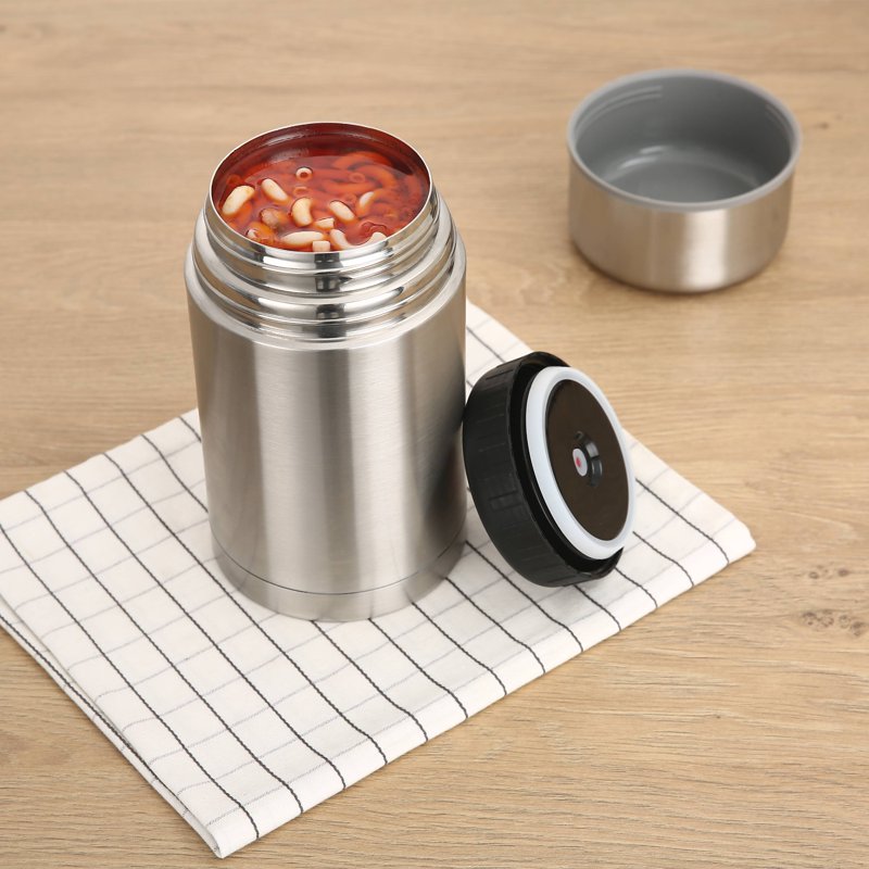 Insulated Food Storage Container - 27 oz, 4 Pack, Stainless Steel