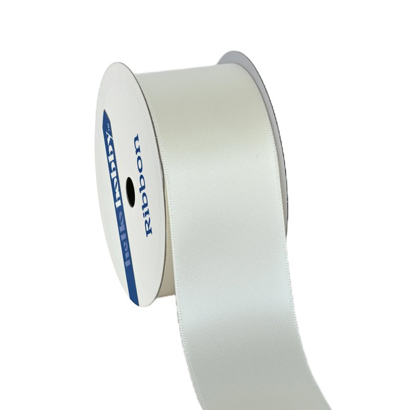 Cream Satin Ribbon 1.5 Inch Wide, 7 Yards for Gift Wrapping & Crafts