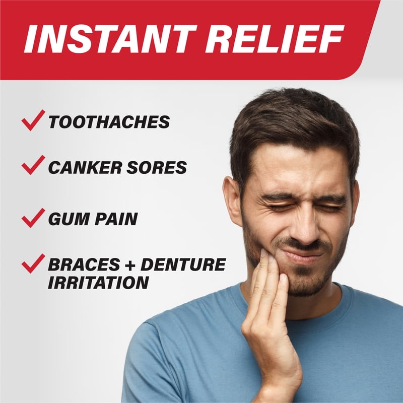 Toothache Relief Pen with Menthol - Touch-Free Applicator, 2 Pack